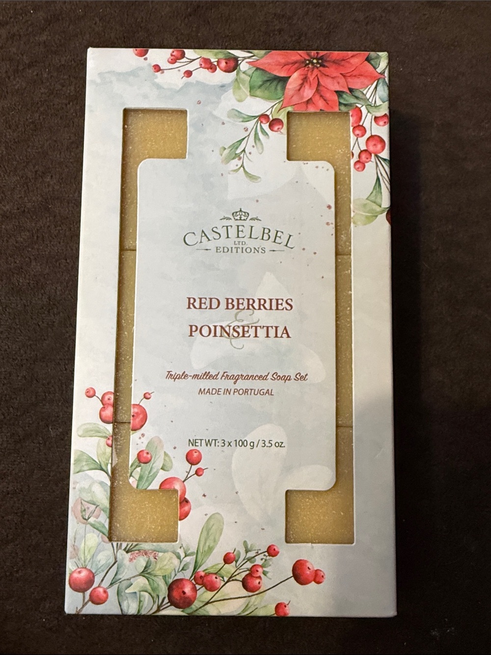 Castelbel Red Berries & Poinsettia Soap Set